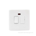 1Gang Switch 13A Fused Cable Outlet With Neon